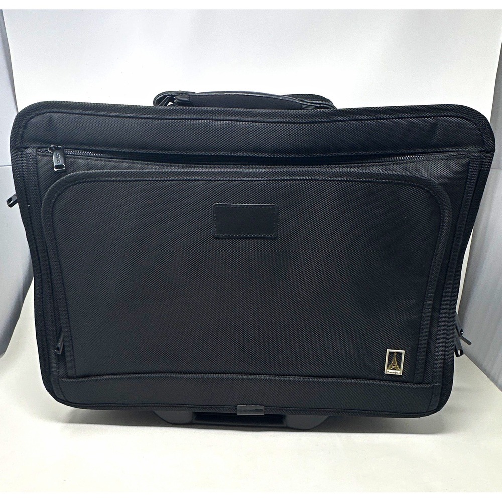 Black Travelpro FlightCrew 5 Rolling Pilot Business Tote Bag Carry on Luggage